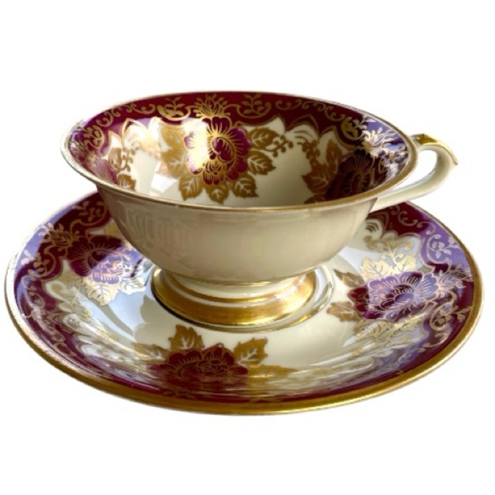 Eschenbach Bavaria, teacup and plate, fine china, no cracks, chips or crazing
